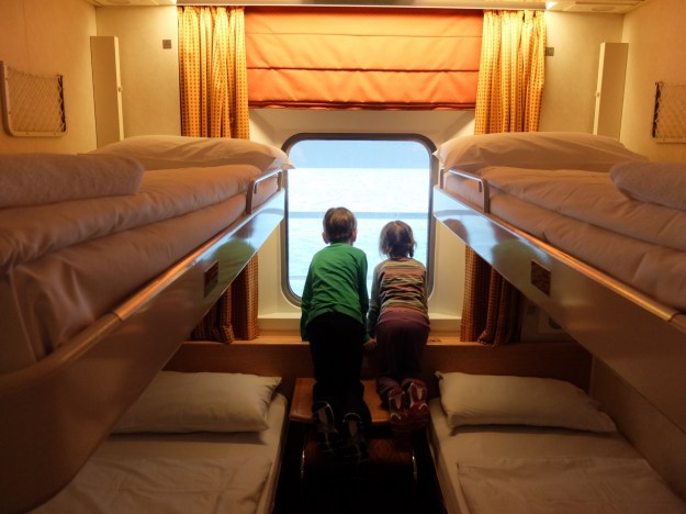 Our cabin, looks compact, but we are used to that!