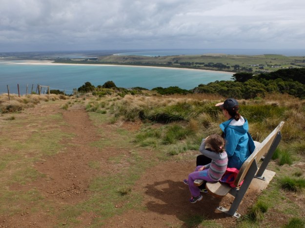 View from "The Nut" - the photo doesn't do justice to the wind!