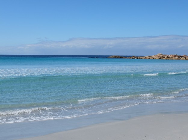 On our way to Diamond island - just not quite mild enough to get in!