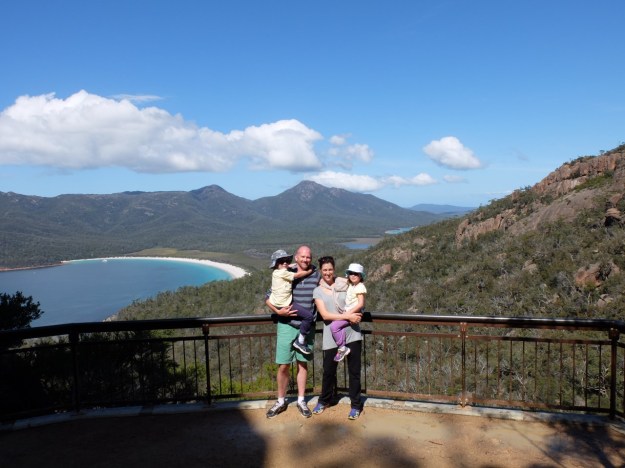 Wineglass Bay lookout - well done kids!