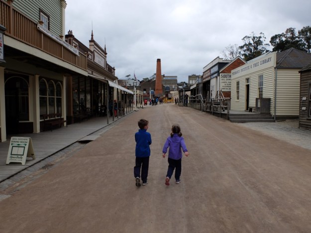 Strolling the streets of Sovereign Hill!