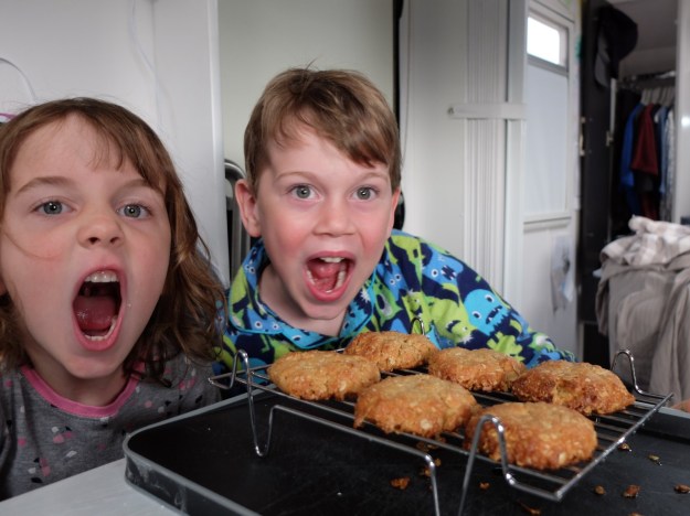 Anzac Day - improvised cookies, which are probably true to the original recipes!