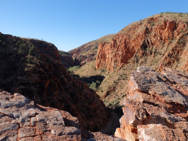 Serpentine Gorge from the lookout, a solid uphill climb!