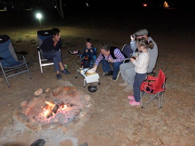 Dinner and desert all cooked on the open flame!