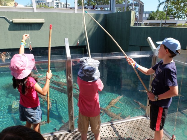 Careful not to lean over too far!