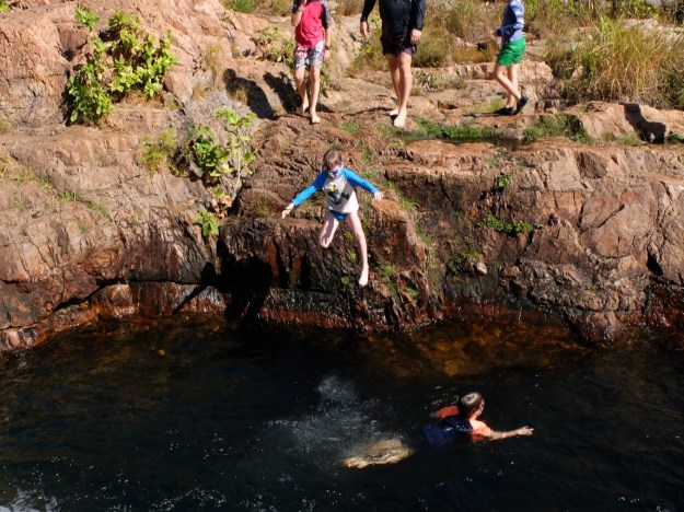 Jumping into the Buley Rock holes was such fun!