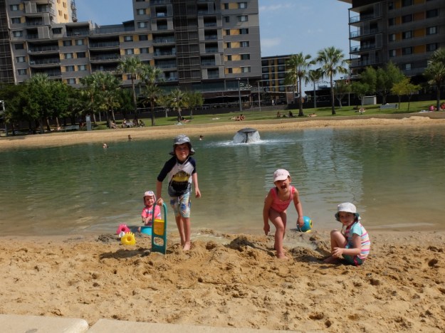 Waterfront fun with new friends!